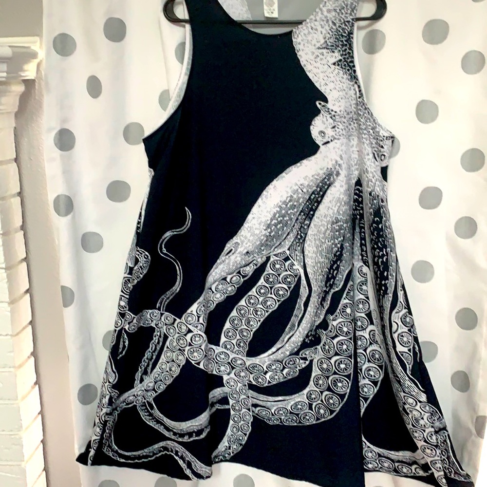 SWING DRESS RETRO PRINT 2X NWOT